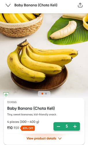 Baby Banana Offer on Swiggy Instamart