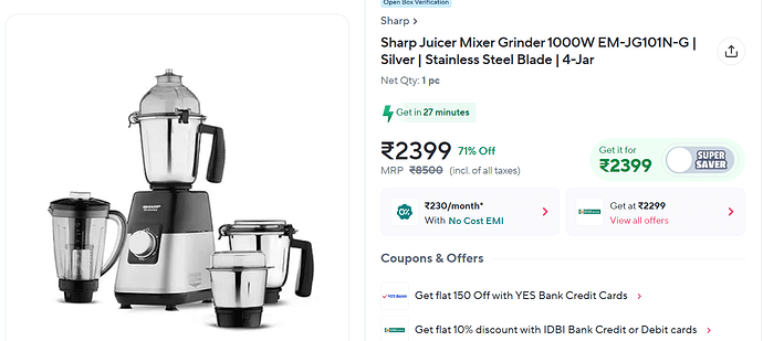 Sharp Electric Kettle Offer 2