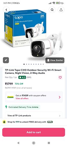 TP-Link Tapo C310 Outdoor Security Camera