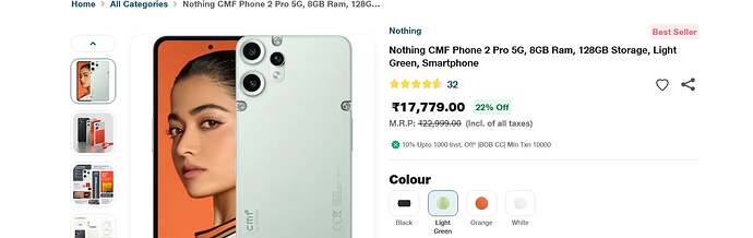 Nothing CMF Phone 2 Pro 5G Price Screenshot 1
