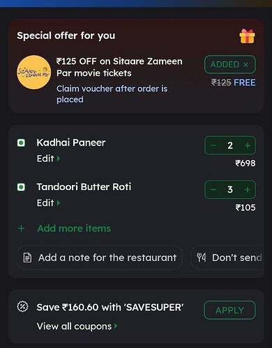 Sitaare Zameen Par Movie Voucher