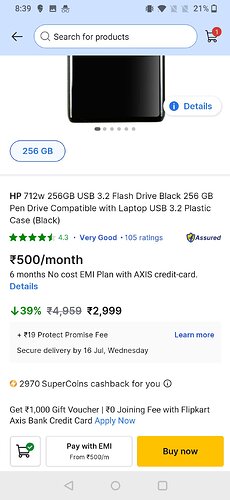 HP 256GB Pen Drive