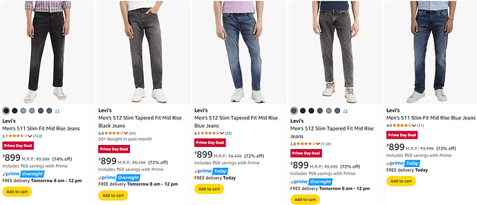 Levi's Jeans Discount