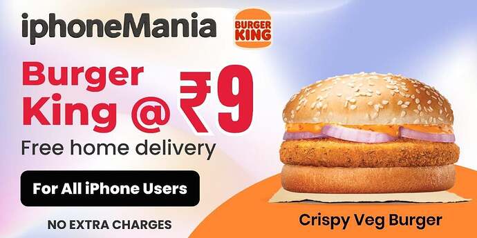 Burger King Crispy Veg Burger Offer
