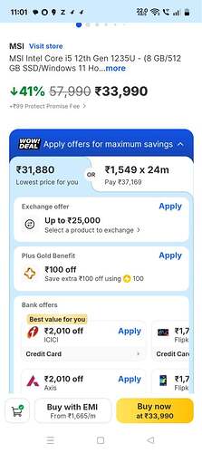 Bank Offers Screenshot