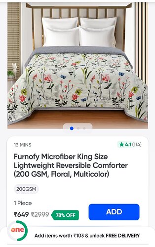 Furnofy Comforter