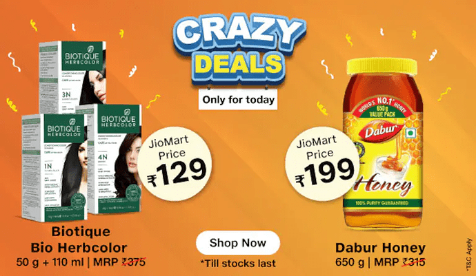 JioMart Crazy Deals