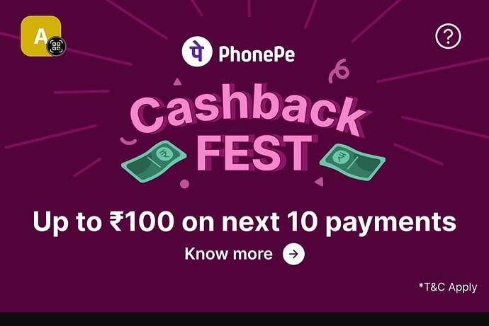 PhonePe Cashback Offer