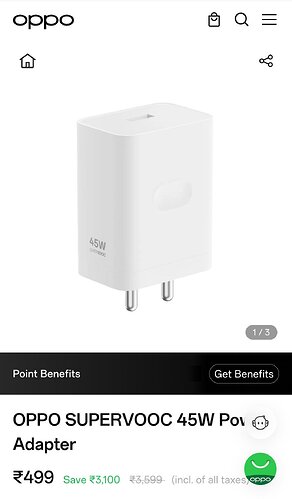 OPPO SUPERVOOC 45W Power Adapter