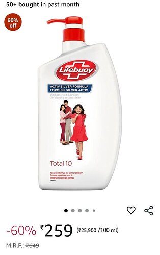 Lifebuoy Total 10 Body Wash 1L