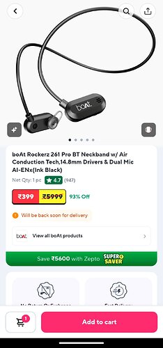 boAt Rockerz 261 Pro BT Neckband
