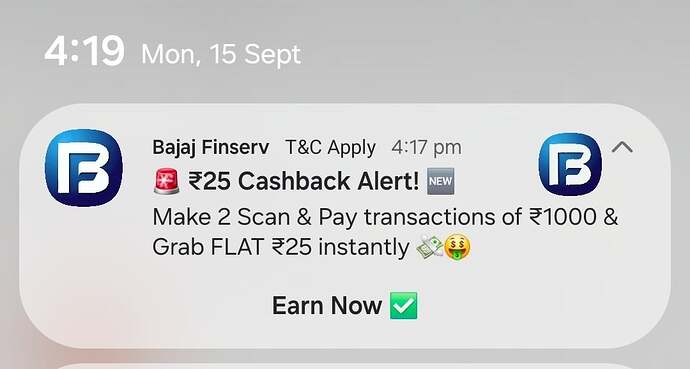 Bajaj Finserv Scan & Pay Offer