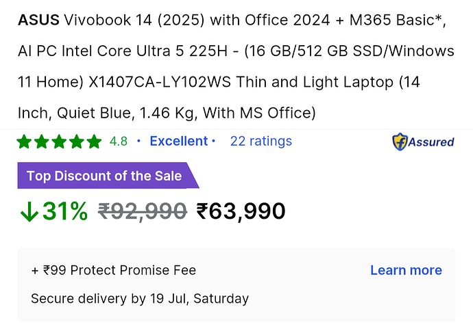 ASUS Vivobook 14 (2025) AI Laptop