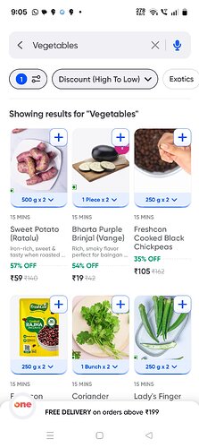 Swiggy Instamart Fresh Fruits & Vegetables Discount Screenshot 2