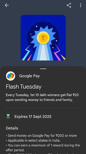 Google Pay Flash Tuesday Offer Screenshot 2