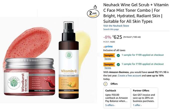 Neuhack Wine Gel Scrub