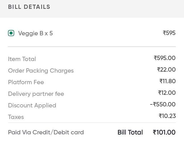Burgrill Offer Swiggy
