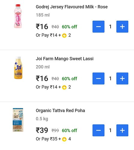 Green Tea & Other Groceries