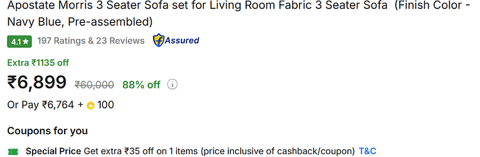 Flipkart Sofa Sale