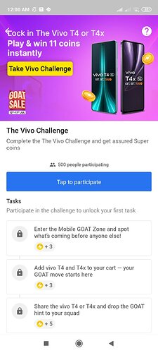Vivo T4 Challenge Flipkart