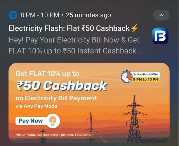 Bajaj Finserv Electricity Bill Cashback Offer
