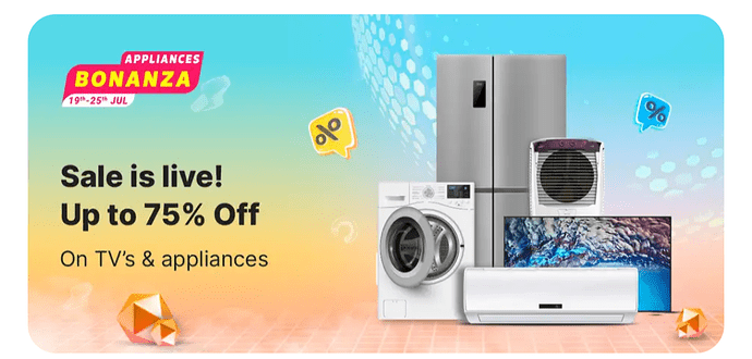 Flipkart Appliance Bonanza Sale Offer