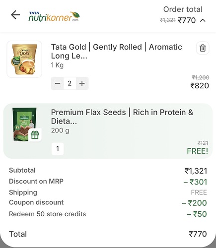 Tata Tea Gold & Flax Seeds Offer
