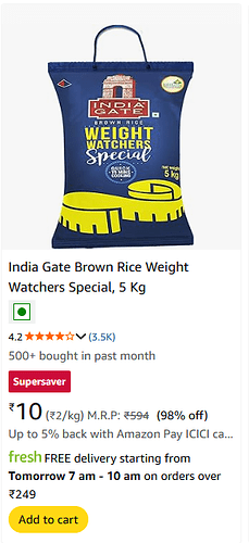 India Gate Brown Rice