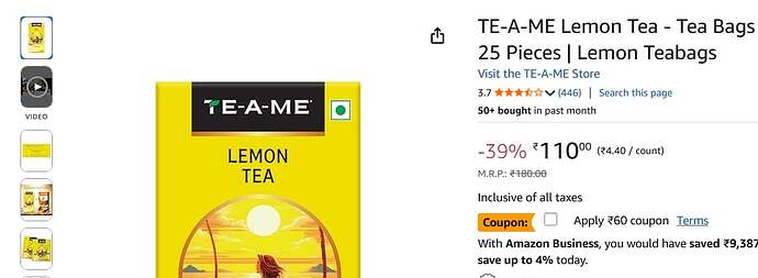TE-A-ME Tea Offer Screenshot 2