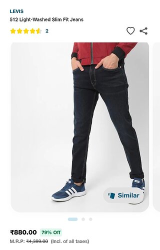 LEVI'S Slim Fit Jeans Offer