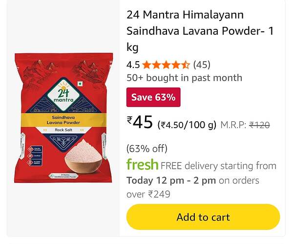 Amazon Fresh 110001