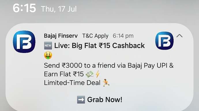 Bajaj Pay Cashback Offer