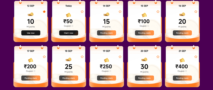 Earn Mi Coins & Coupons