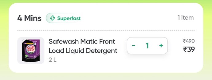 Safewash Matic Front Load Liquid Detergent