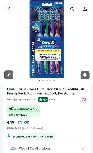 Oral-B Criss Cross Gum Care Toothbrush Family Pack