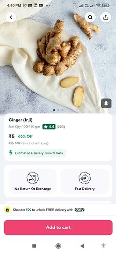 Zepto Ginger Offer Screenshot 1