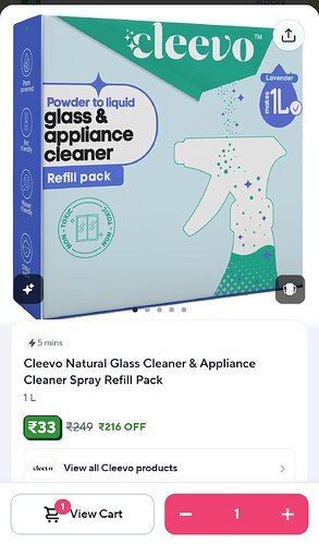 Cleevo Natural Glass & Appliance Cleaner