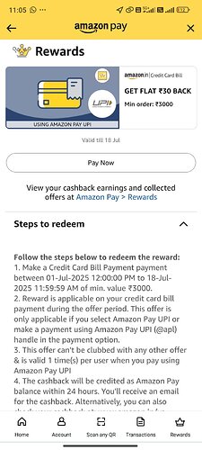 Amazon Credit Card Bill Payment Offer