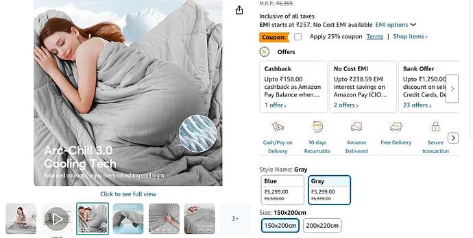 Summer Cooling Comforter Deal