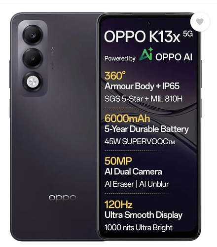 Oppo K13x 5G Screenshot