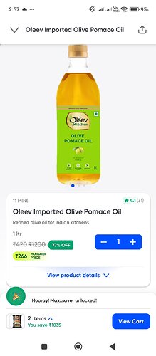 Oleev Olive Pomace Oil