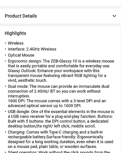 ZEBRONICS Glassy 10 Feature 2