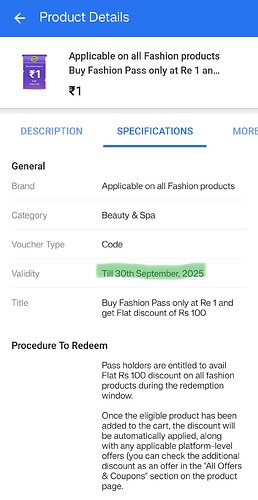 Flipkart ₹1 Fashion Pass Offer