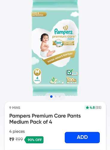 Pampers Premium Care Pants Offer
