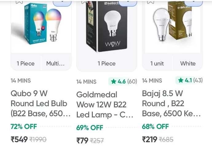 LED Bulb Swiggy Instamart