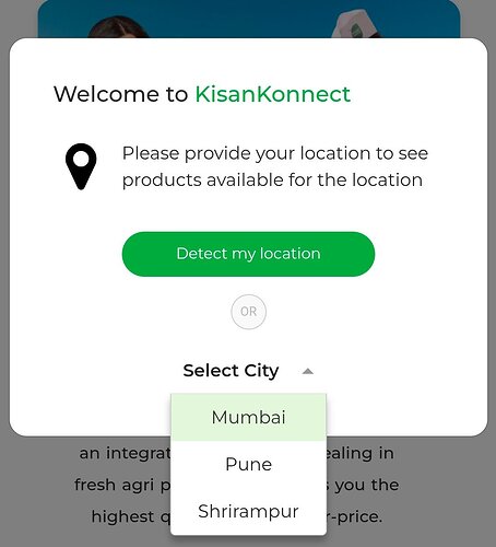 Kisan Konnect Vegetable Offer