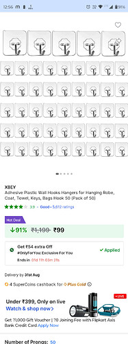 Xbey Plastic Hooks