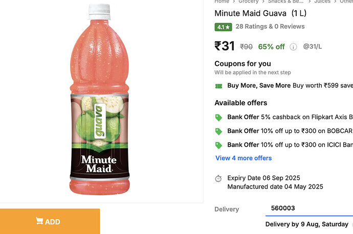 Flipkart Grocery Deal Screenshot 2