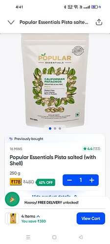 Popular Essentials Pista