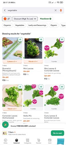 Swiggy Fruits and Vegetables Deal